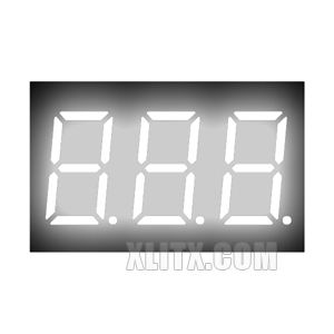 3361AW - 0.36-inch White 3-Digit CC LED 7-Segment Display