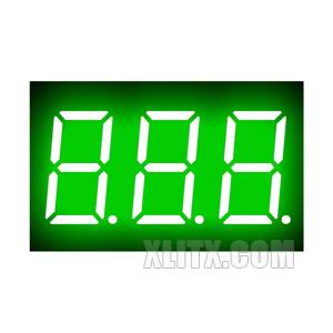 3361BGG - 0.36-inch Green 3-Digit CA LED 7-Segment Display