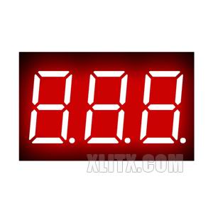 3361BS - 0.36-inch Red 3-Digit CA LED 7-Segment Display