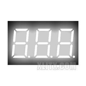 3361BW - 0.36-inch White 3-Digit CA LED 7-Segment Display