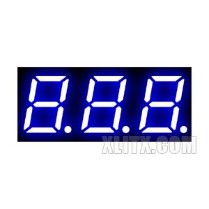 3391AB - 0.39-inch Blue 3-Digit CC LED 7-Segment Display