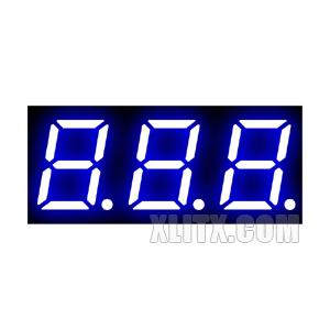 3391BB - 0.39-inch Blue 3-Digit CA LED 7-Segment Display