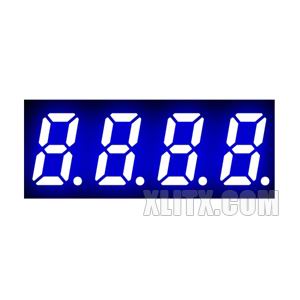 3411AB - 0.32-inch Blue 4-Digit CC LED 7-Segment Display
