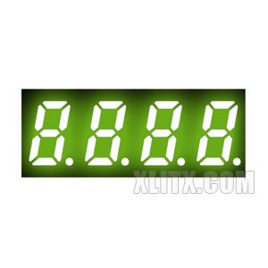 3411BG - 0.32-inch Yellow-Green 4-Digit CA LED 7-Segment Display