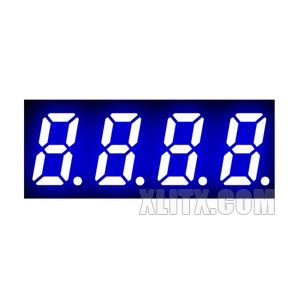 3412AB - 0.32-inch Blue 4-Digit CC LED 7-Segment Display