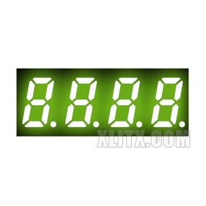 3412AG - 0.32-inch Yellow-Green 4-Digit CC LED 7-Segment Display