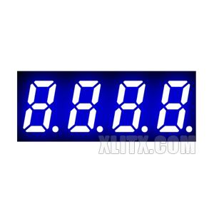 3412BB - 0.32-inch Blue 4-Digit CA LED 7-Segment Display