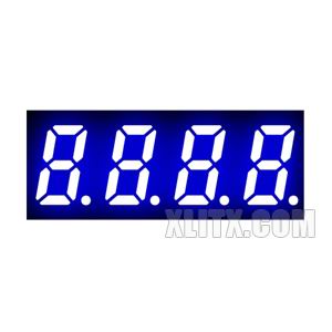 3421AB - 0.32-inch Blue 4-Digit CC LED 7-Segment Display