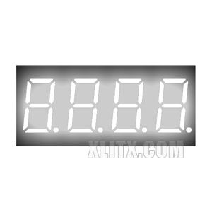 3461AW - 0.36-inch White 4-Digit CC LED 7-Segment Display