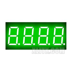 3461BGG - 0.36-inch Green 4-Digit CA LED 7-Segment Display