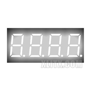 3461BW - 0.36-inch White 4-Digit CA LED 7-Segment Display