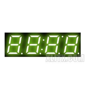 3492AG - 0.39-inch Yellow-Green 4-Digit CC LED 7-Segment Display