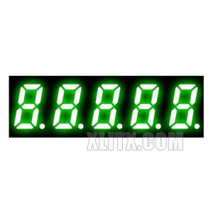 3521AGG - 0.32-inch Green 5-Digit CC LED 7-Segment Display
