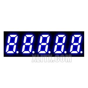 3521BB - 0.32-inch Blue 5-Digit CA LED 7-Segment Display