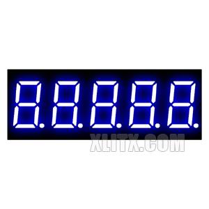3561AB - 0.36-inch Blue 5-Digit CC LED 7-Segment Display