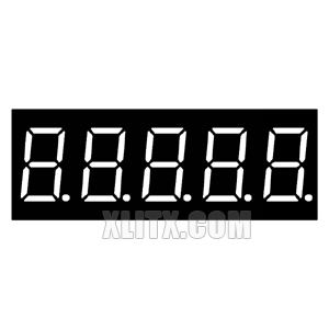 3561BW - 0.36-inch White 5-Digit CA LED 7-Segment Display