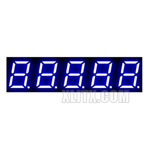 3591AB - 0.39-inch Blue 5-Digit CC LED 7-Segment Display