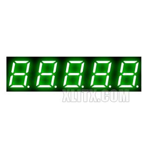 3591AGG - 0.39-inch Green 5-Digit CC LED 7-Segment Display
