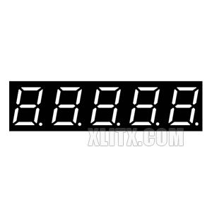 3591AW - 0.39-inch White 5-Digit CC LED 7-Segment Display