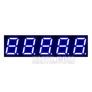 3591BB - 0.39-inch Blue 5-Digit CA LED 7-Segment Display