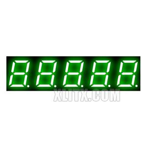 3591BGG - 0.39-inch Green 5-Digit CA LED 7-Segment Display