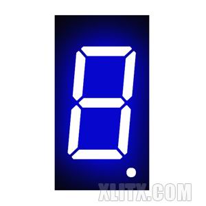 3611AB - 0.36-inch Blue 1-Digit CC LED 7-Segment Display
