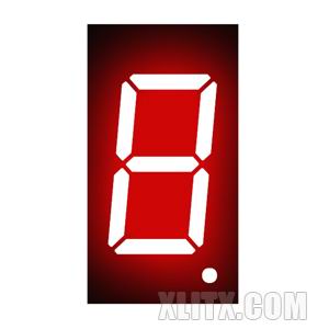 3611AH - 0.36-inch Red 1-Digit CC LED 7-Segment Display