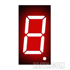 3611AS - 0.36-inch Red 1-Digit CC LED 7-Segment Display