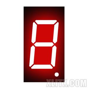 3611BS - 0.36-inch Red 1-Digit CA LED 7-Segment Display
