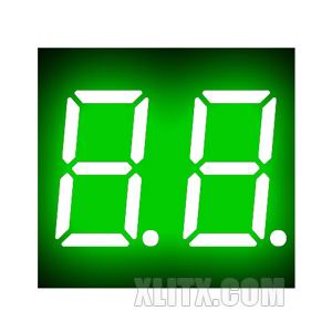 3621AGG - 0.36-inch Green 2-Digit CC LED 7-Segment Display
