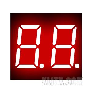 3621BH - 0.36-inch Red 2-Digit CA LED 7-Segment Display
