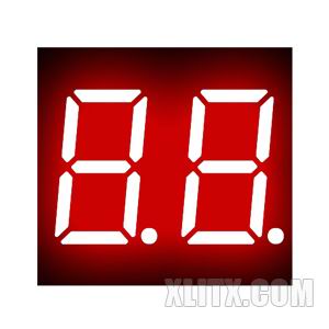 3621BS - 0.36-inch Red 2-Digit CA LED 7-Segment Display