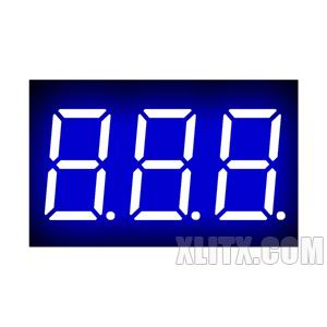 3631AB - 0.36-inch Blue 3-Digit CC LED 7-Segment Display