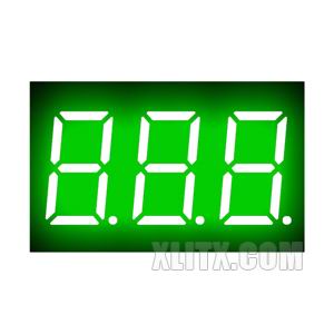 3631AGG - 0.36-inch Green 3-Digit CC LED 7-Segment Display