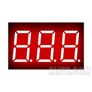 3631BS - 0.36-inch Red 3-Digit CA LED 7-Segment Display