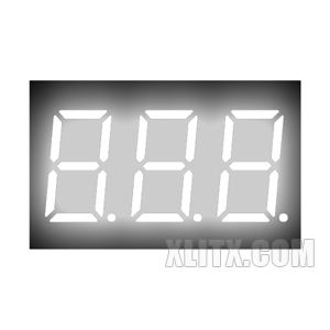 3631BW - 0.36-inch White 3-Digit CA LED 7-Segment Display