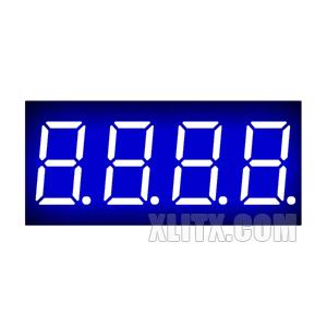 3641AB - 0.36-inch Blue 4-Digit CC LED 7-Segment Display