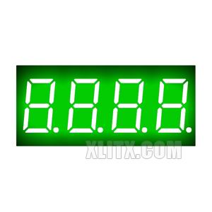 3641AGG - 0.36-inch Green 4-Digit CC LED 7-Segment Display