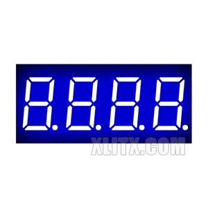 3641BB - 0.36-inch Blue 4-Digit CA LED 7-Segment Display