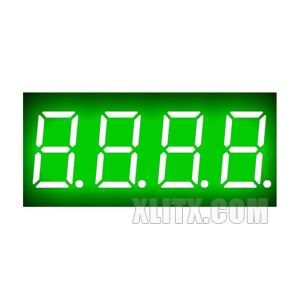 3641BGG - 0.36-inch Green 4-Digit CA LED 7-Segment Display