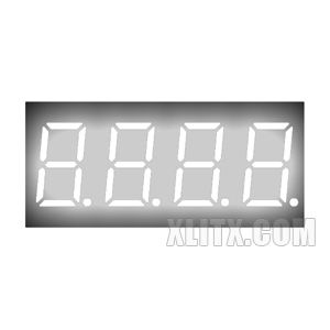 3641BW - 0.36-inch White 4-Digit CA LED 7-Segment Display