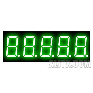 3651AGG - 0.36-inch Green 5-Digit CC LED 7-Segment Display