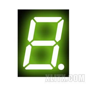 3911AG - 0.39-inch Yellow-Green 1-Digit CC LED 7-Segment Display