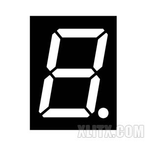 3911AW - 0.39-inch White 1-Digit CC LED 7-Segment Display