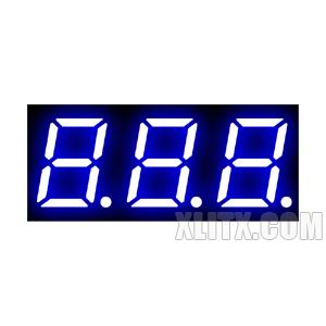 3931AB - 0.39-inch Blue 3-Digit CC LED 7-Segment Display