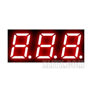 3931AH - 0.39-inch Red 3-Digit CC LED 7-Segment Display