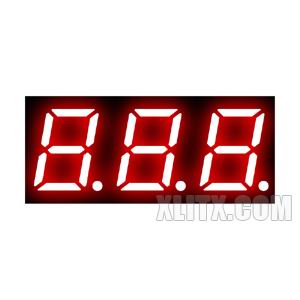 3931BS - 0.39-inch Red 3-Digit CA LED 7-Segment Display