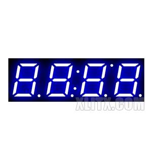 3942AB - 0.39-inch Blue 4-Digit CC LED 7-Segment Display