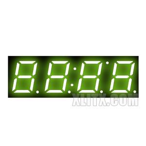3942AG - 0.39-inch Yellow-Green 4-Digit CC LED 7-Segment Display