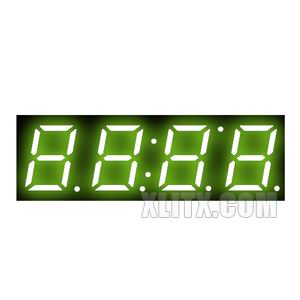 3942BG - 0.39-inch Yellow-Green 4-Digit CA LED 7-Segment Display